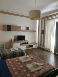 A television and/or entertainment centre at San Berillo house