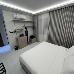Postel nebo postele na pokoji v ubytování Bee House