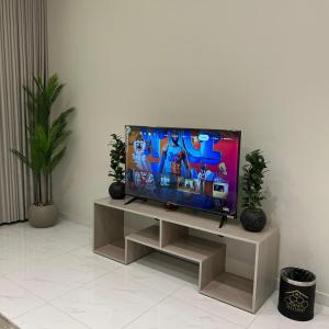 TV a/nebo společenská místnost v ubytování Bee House