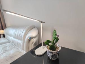 Postel nebo postele na pokoji v ubytování 中央大街高级公寓