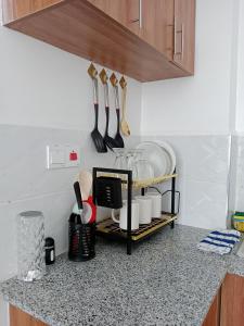 Kuchyň nebo kuchyňský kout v ubytování Relax Crib