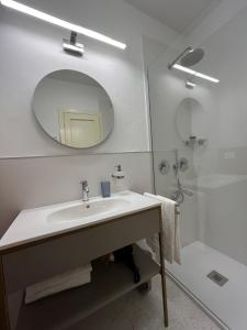 Koupelna v ubytování Hotel Duca D'Aosta