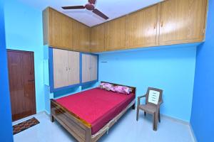 Ένα ή περισσότερα κρεβάτια σε δωμάτιο στο Shree Chendur Residency, SUPRAPATH