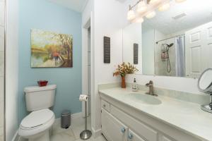 Cozy and Bright 3br apartment 15 min to DT Avl的一间浴室