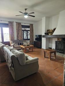 Ruang duduk di Casa Rural El Verdinal