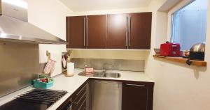 Kuchyň nebo kuchyňský kout v ubytování Ferienwohnung Hilpert