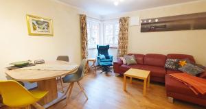 Posezení v ubytování Ferienwohnung Hilpert
