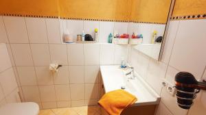 Koupelna v ubytování Ferienwohnung Hilpert