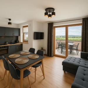 Televízia a/alebo spoločenská miestnosť v ubytovaní Apartamenty u Moni
