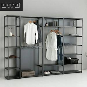 a glass display cabinet with a white shirt on it at Soul naz homes in Dar es Salaam
