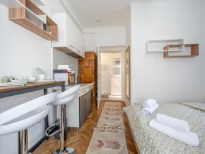 Kuchyň nebo kuchyňský kout v ubytování Gellert Studio Apartment + 4 fotografie