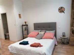 Katil atau katil-katil dalam bilik di STUDIO Rénové 26 m2 Centre Historique