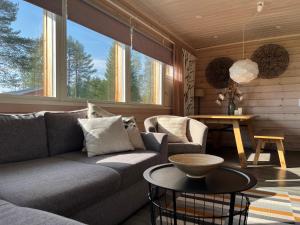 Vikajärvi Lake View Experience Igloos的休息区