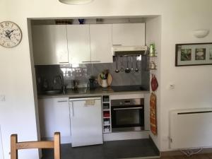 Kuchyňa alebo kuchynka v ubytovaní Charmant studio avec terrasse et garage fermé