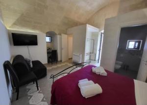 TV a/nebo společenská místnost v ubytování Villino Tortorelli