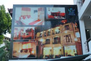 a collage of photos of a hotel at vino villa in Kandy