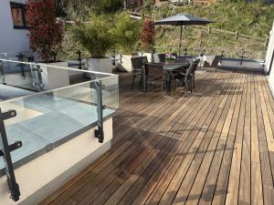 Balkoni atau teres di Penthouse Habicht