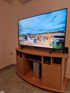 TV a/nebo společenská místnost v ubytování Grdelin