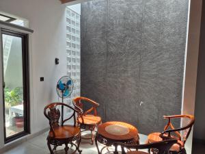 Χώρος καθιστικού στο Wima homestay batu