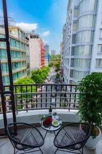 Balkón nebo terasa v ubytování Salute Saigon Hotel and Spa