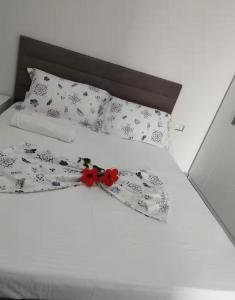 Postel nebo postele na pokoji v ubytování Apartamente Deon