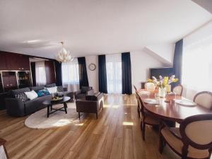 Χώρος καθιστικού στο apartament 95 m2 - 300 metrów od morza, 50 metrów od jeziora Jamno