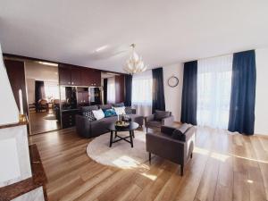 Χώρος καθιστικού στο apartament 95 m2 - 300 metrów od morza, 50 metrów od jeziora Jamno