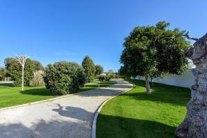 a winding road in a park with trees and grass at Villa VINNER - Monopoli in Monopoli