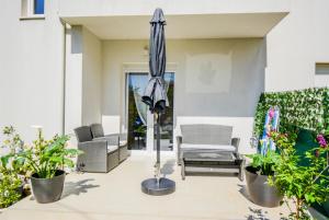 Balkon lub taras w obiekcie Deluxe Apartments Goya
