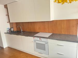 Kuchyň nebo kuchyňský kout v ubytování Warsaw City CENTER Apartment