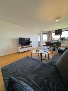 TV a/nebo společenská místnost v ubytování Emelies Sonnenwohnung mit Balkon
