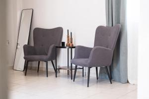 A seating area at Nektaria Studio