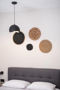 A bed or beds in a room at Nektaria Studio