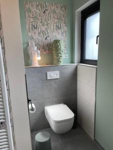 Koupelna v ubytování Rintelner Gänse-Quartier