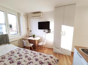 TV a/nebo společenská místnost v ubytování Apartment Twin 1