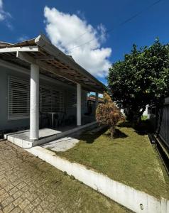 Bygningen som feriehuset ligger i