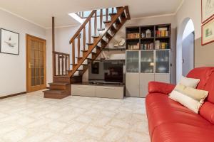 Posezení v ubytování Cà Vivaldi penthouse 5terreparco