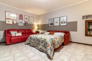 Postel nebo postele na pokoji v ubytování Cà Vivaldi penthouse 5terreparco