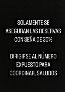 un ensemble de trois mots sur fond noir dans l'établissement CABAÑA PRIVADA NALÚ 2, Villa Ciudad Parque a 150m Río Los Reartes, à Villa Ciudad Parque