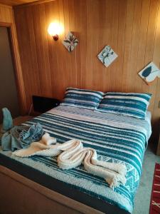 Postel nebo postele na pokoji v ubytování Habitación Mañio