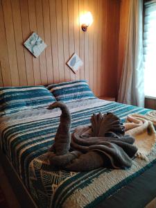 Postel nebo postele na pokoji v ubytování Habitación Mañio