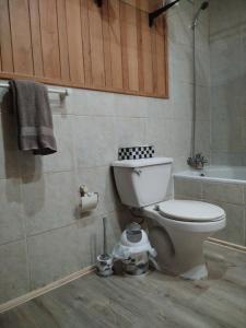 Koupelna v ubytování Habitación Coigue