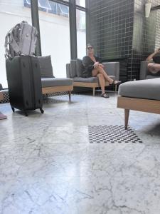 Posezení v ubytování Apartamento dentro de Hotel jardins garagem inclusa