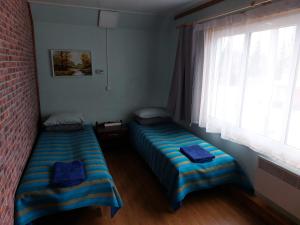 Postel nebo postele na pokoji v ubytování Livonia Matkamaja