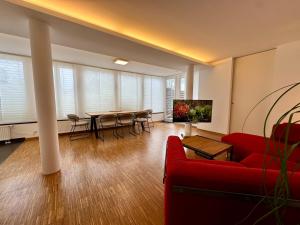TV a/nebo společenská místnost v ubytování "Cooles Ferienhaus!" - im Coburger Wonderland - Ihr Zuhause auf Zeit!