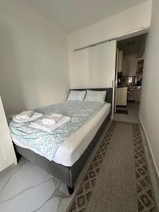 Postel nebo postele na pokoji v ubytování VMJ Apartements