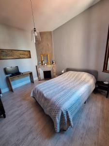 Posteľ alebo postele v izbe v ubytovaní Appartement Pont des Catalans