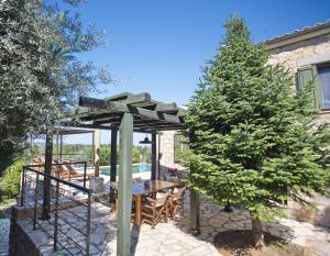 A garden outside Asplathia Villas Lefkada