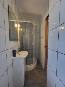 Kúpeľňa v ubytovaní Pokój w Karpaczu