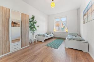 Posezení v ubytování Spacious Apartment in Eberswalde